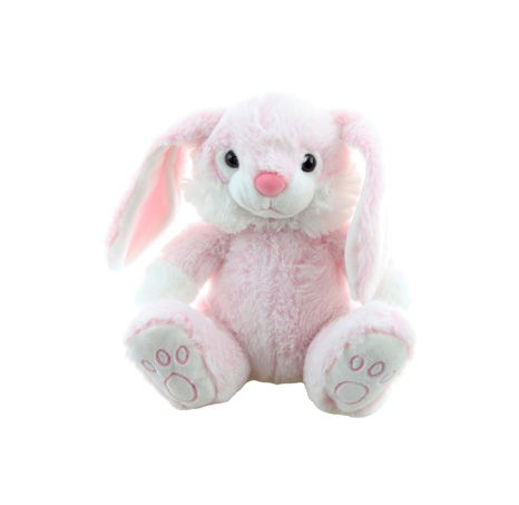 Králík plyš růžový 23 cm