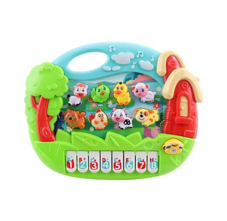 Piánko se zvířátky na baterie