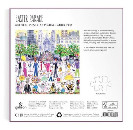 Galison Puzzle Michael Storrings Velikonoční průvod 500 dílků