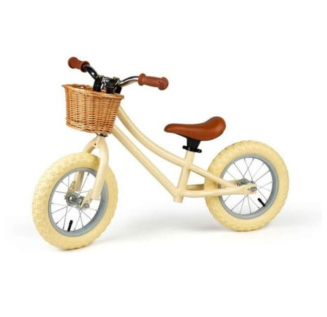 Bigjigs Toys Balanční odrážedlo krémové