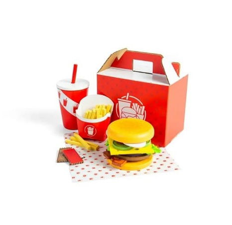 Bigjigs Toys Sada Burger a hranolky