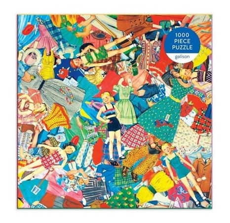 Galison Puzzle Papírové panenky Vintage 1000 dílků