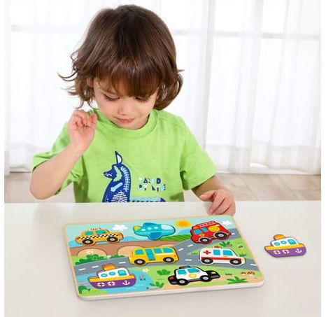 2Kids Toys Vkládací puzzle Doprava