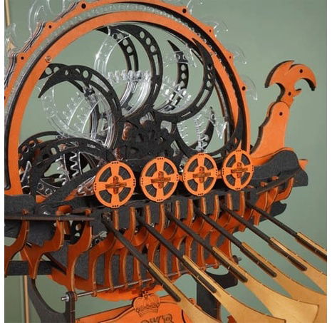 RoboTime 3D dřevěná skládačka Vikinská dračí loď