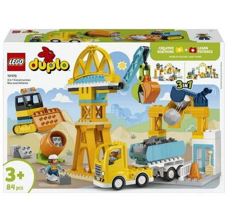 Lego Duplo 10476 Staveniště a vozidla 3 v 1