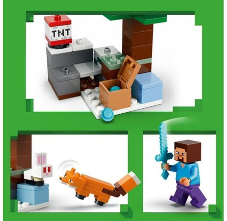 LEGO® Minecraft® 21583 Steve a dobrodružství v tajze