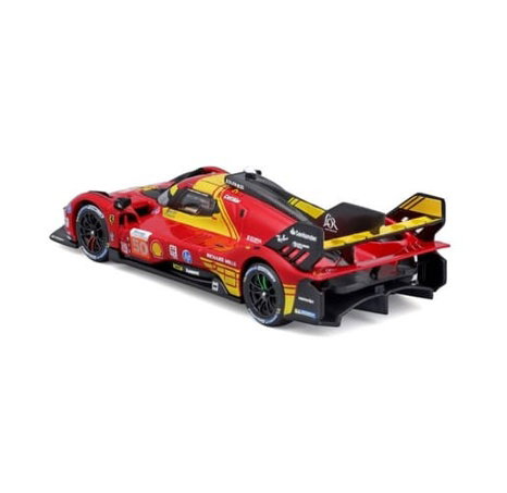 Bburago - RACING, Ferrari 499P - 24H Le Mans Champion 2024 v dekorativním boxu, 1:43