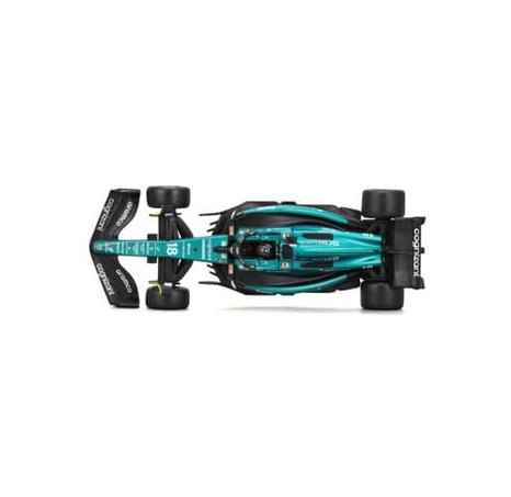 Bburago - RACE Formule F1 v dekorativním boxu, Aston Martin AMR23 (2023), #18 Lance Stroll, 1:43