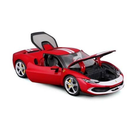 Bburago - RACE+PLAY, Ferrari 296 GTB ASSETTO FIORANO, červená, 1:18