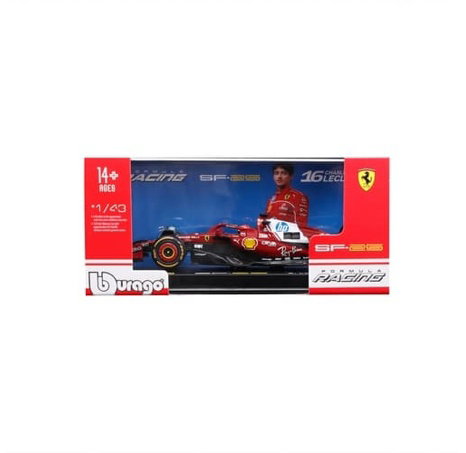 Bburago - RACE F1 v dekorativním boxu, Ferrari SF-25 (2025), #16 Charles Leclerc, 1:43