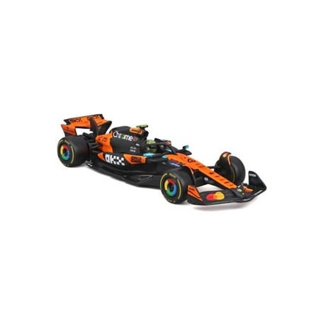 Bburago - RACE F1 v dekorativním boxu, McLaren F1 MCL39 (2025) #4 Lando Norris, 1:43