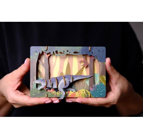 EscapeWelt 3D dřevěné puzzle Tyrannosaurus
