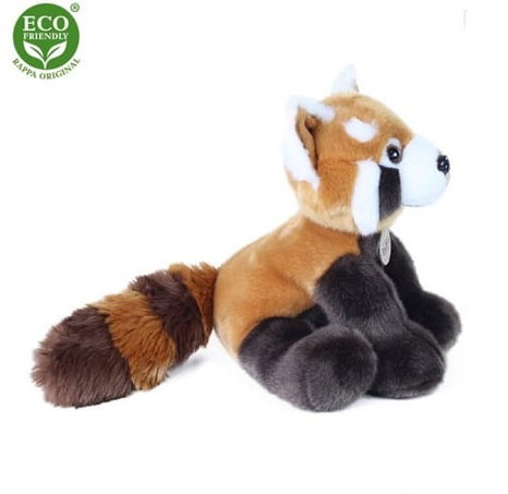 Rappa Plyšová panda červená stojící 28 cm ECO-FRIENDLY