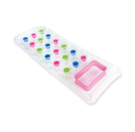 Matrace Intex průhledná nafukovací do vody s okýnkem 188 x 71 cm