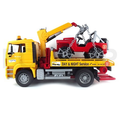 Bruder 2750 MAN TGA odtahová služba + Jeep