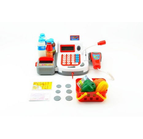 Pokladna s doplňky 30 cm na baterie