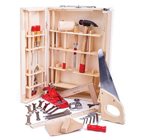 Bigjigs Toys Case mit Junior-Werkzeugen
