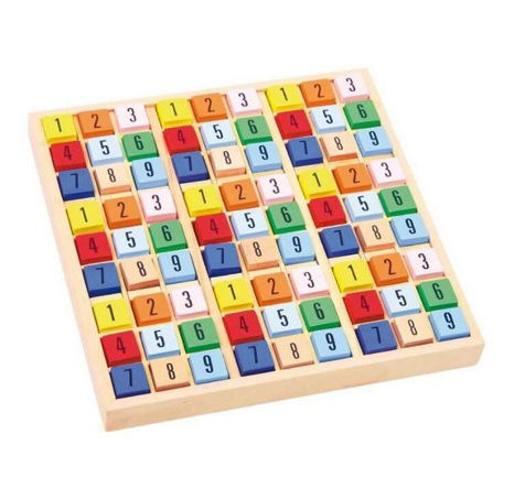 Small Foot Dřevěné sudoku barevné kostičky