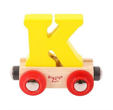 Bigjigs Rail Wagon drewniany tor kolejowy - litera K