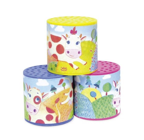 Vilac Plechovky se zvukem kravičky 1ks