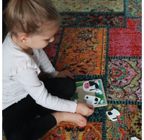 Bigjigs Toys Vkládací puzzle Kravička