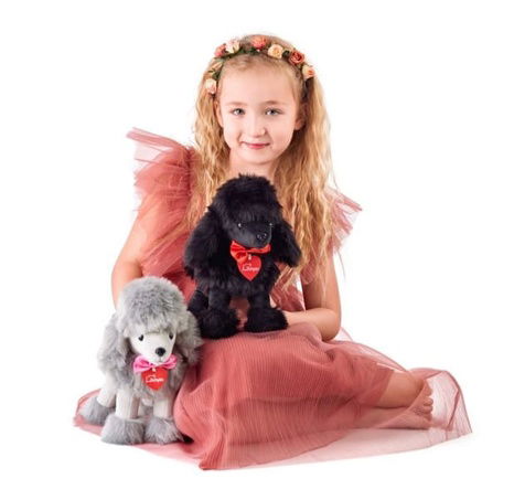 Pudlík šedý Lily, 25cm