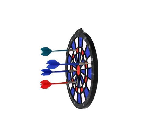 Terč se šipkami 4ks plast průměr 28cm v krabici