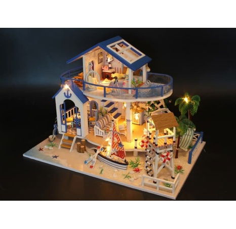 Dvěděti miniatura domečku Legenda o modrém moři