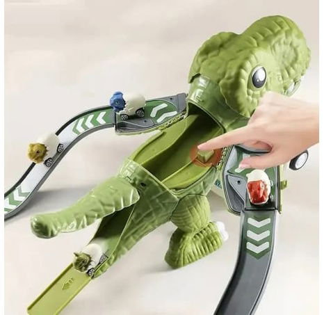 Bavytoy Dráha Dino s podložkou a 4 autíčky