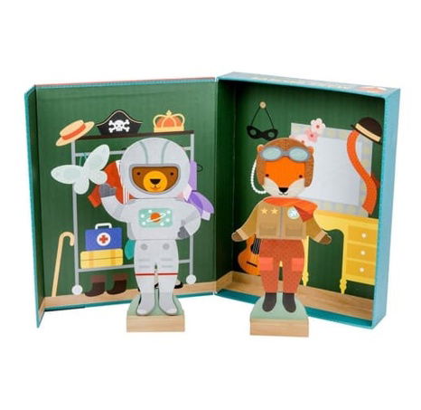 Petit Collage Magnetisches Puzzle Tiere