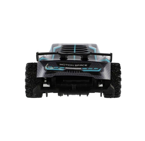 Auto RC sportovní plast 2,4GHz 20cm na baterie šedo-tyrkysové v krabici