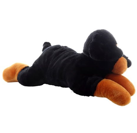 Plyš pes ležící tmavý 40 cm