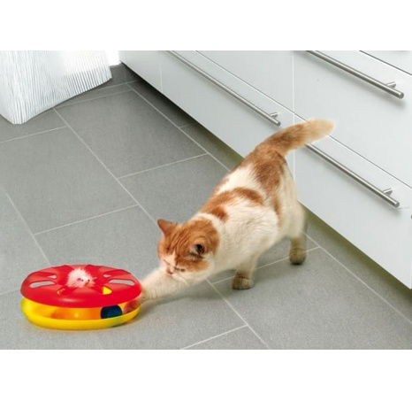 Karlie Hračka pro kočky s balónkem a myší průměr 24cm