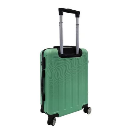 Bavy Cestovní kufr skořepinový 20" Stripes Light green