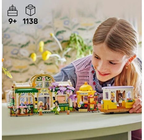 LEGO® Friends 42671 Kavárna plná rostlin a květinářství