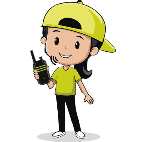 Vysílačky 2ks walkie-talkie 2,4 GHz dosah 80 metrů