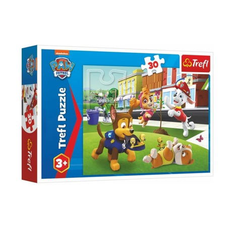 Puzzle Tlapková patrola/Paw patrol 27x20cm 30 dílků v krabičce 21x14x4cm