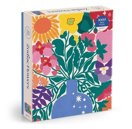 Galison Puzzle Květiny zvěrokruhu 1000 dílků