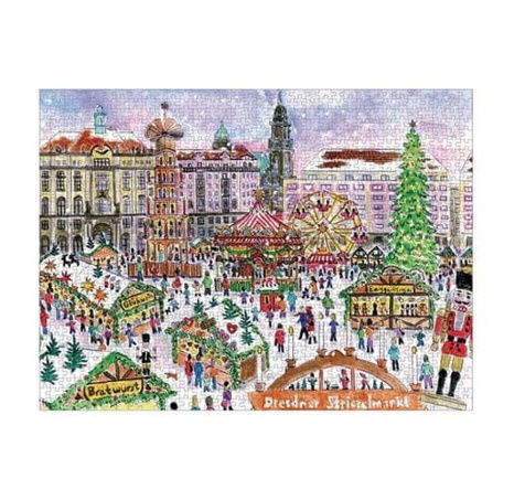 Galison Puzzle Vánoční trh 1000 dílků