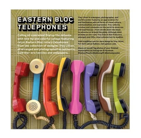 Galison Puzzle Troy Litten Eastern Bloc Telephones 500 dílků
