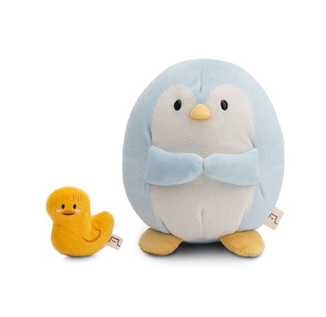 NICI plyš MyMochi Tučňák Waddle 16cm s kačenkou v dárkovém balení, 11x12x6,5cm