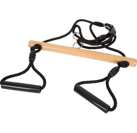 small foot Trapézová houpačka s gymnastickými kruhy Black Line