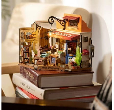 RoboTime Miniatura domečku Knihkupectví na rohu