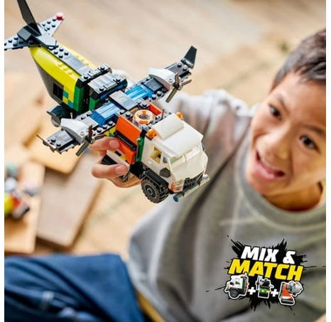 LEGO® CITY 60505 Remix: Letadlo, servisní vůz a vznášedlo