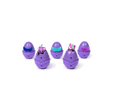 Hatchimals karton zvířátek neonová duha