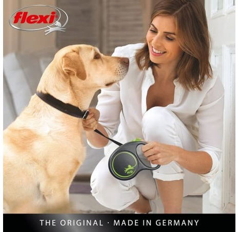 Flexi Vodítko Black Design S pásek 5m černo-růžové