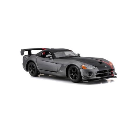 Bburago - Auta HOBBY, Dodge Viper SRT 10 ACR, šedá metalíza-matná černá, 1:24