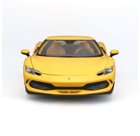 Bburago - RACE+PLAY, Ferrari 296 GTB, žlutá, 1:18