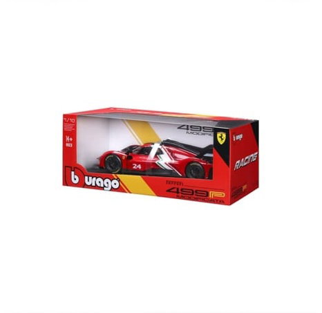 Bburago - RACING, FERRARI 499P MODIFICATA, červená, 1:18