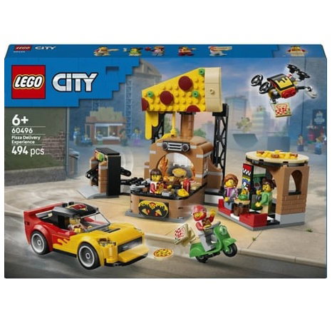 Lego City 60496 Rozvoz pizzy a vozidla